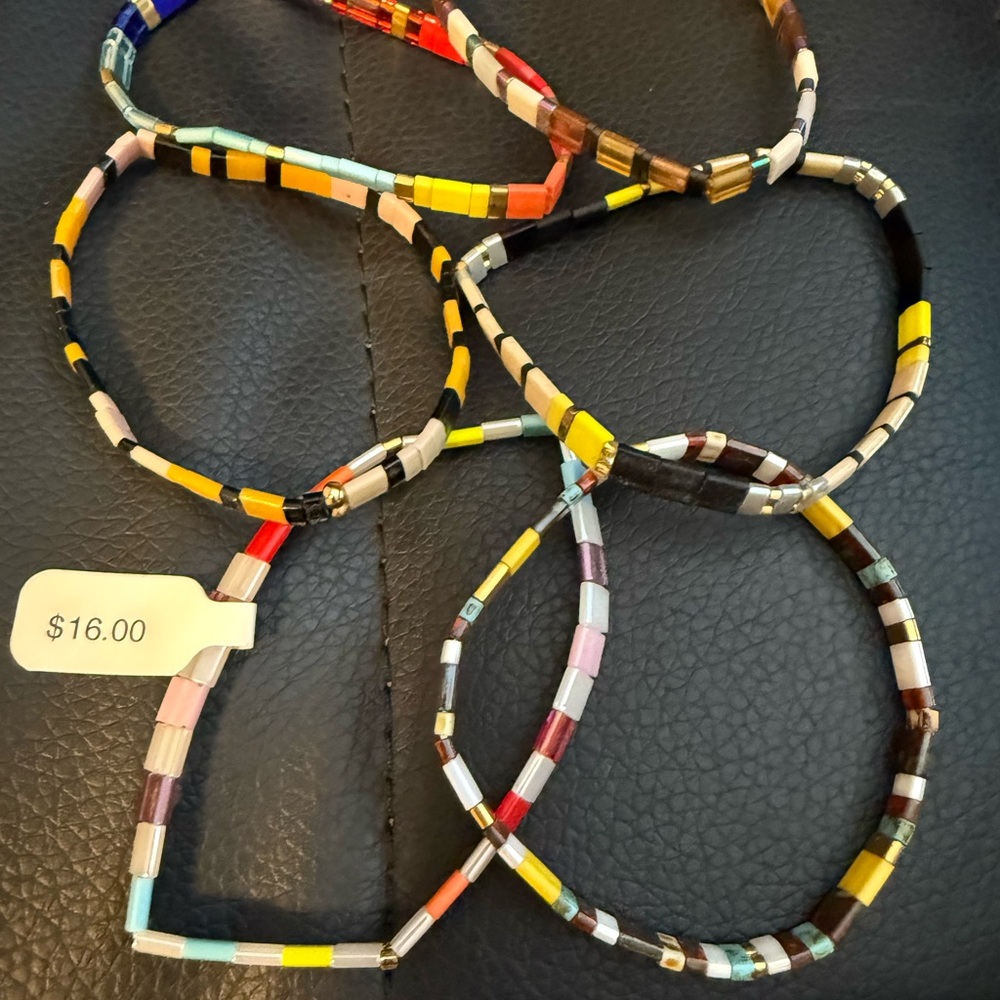 Colorful Beaded Bracelets Set